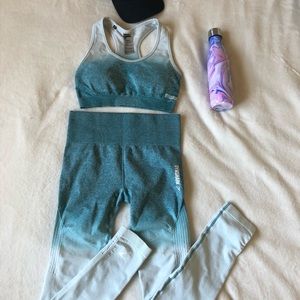 GymShark set - turquoise ombré